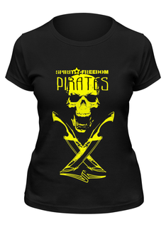 Футболка женская Printio Spirit of freedom !!! черная XL