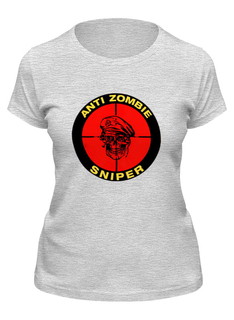 Футболка женская Printio Sniper серая S