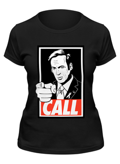 Футболка женская Printio Call saul черная S