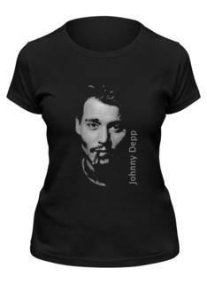 Футболка женская Printio Johnny depp черная XL