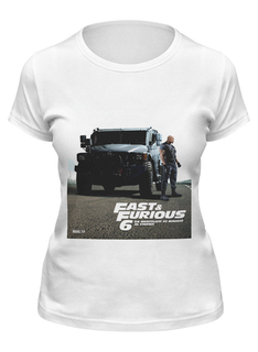 Футболка женская Printio Fast & furious / форсаж белая M