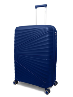 Чемодан унисекс TEVIN polypropylene2 темно-синий M