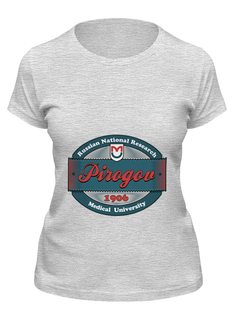 Футболка женская Printio Ргму пирогова серая S