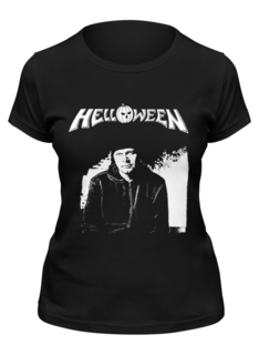 Футболка женская Printio Helloween ( michael kiske ) черная 2XL