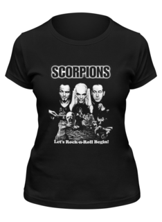 Футболка женская Printio Scorpions band черная S
