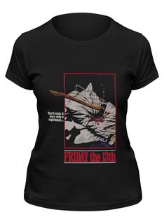 Футболка женская Printio Friday the 13th черная S