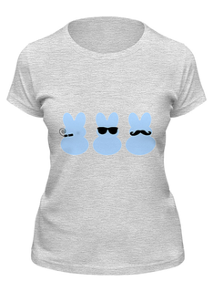 Футболка женская Printio Кролики серая XL