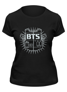 Футболка женская Printio Bts черная L