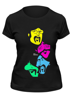 Футболка женская Printio The beatles черная 2XL