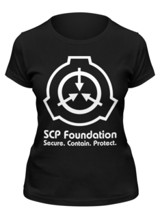 Футболка женская Printio Scp foundation черная L