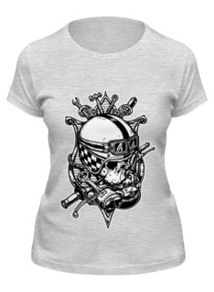 Футболка женская Printio Old school custom серая XL