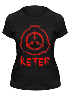 Футболка женская Printio Scp, keter черная 2XL