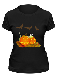 Футболка женская Printio halloween черная 2XL
