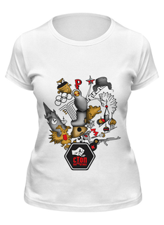 Футболка женская Printio Стопнаркотик special edition белая 2XL