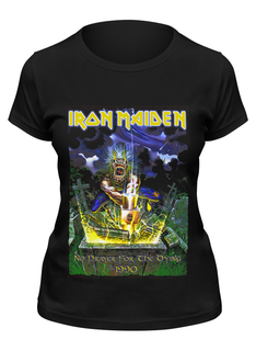 Футболка женская Printio Iron maiden band черная S
