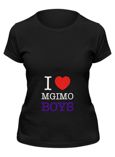 Футболка женская Printio I love mgimo boys черная XL