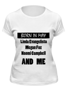 Футболка женская Printio Легенды рождаются в мае белая 2XL