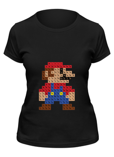 Футболка женская Printio Таблица супер марио черная S