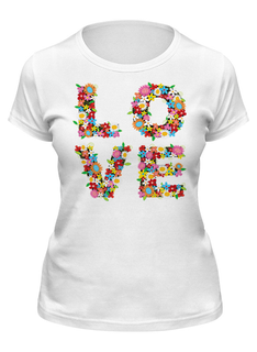 Футболка женская Printio Love белая S
