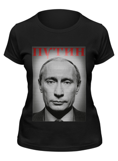 Футболка женская Printio Путин черная S