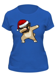 Футболка женская Printio Dabbing dog синяя XL