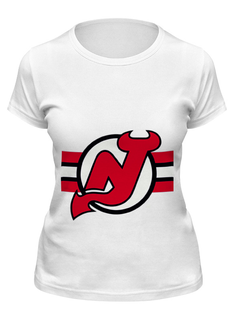 Футболка женская Printio Нью-джерси девилс белая L