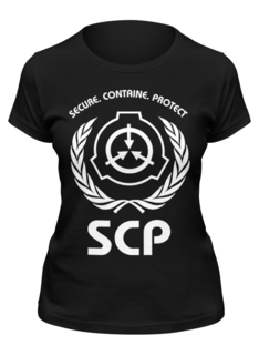 Футболка женская Printio Scp foundation черная 2XL