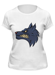 Футболка мужская Printio Angry wolf белая XL
