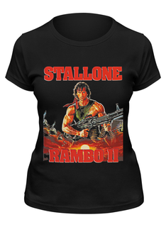 Футболка женская Printio Rambo черная S