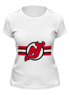 Футболка женская Printio Нью-джерси девилс белая L