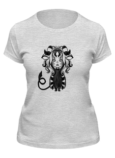 Футболка женская Printio Девочка овен серая L