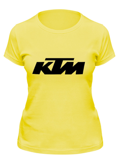 Футболка женская Printio Ktm moto желтая XL