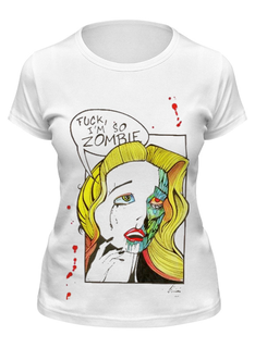 Футболка женская Printio Cartoon zombie белая XL