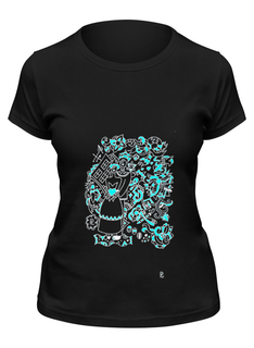 Футболка женская Printio Свадьба в стиле марка шагала черная L