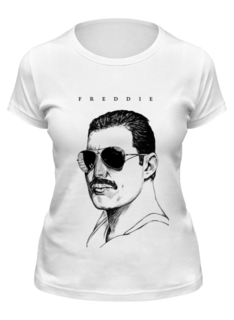 Футболка женская Printio Freddie mercury - queen белая 2XL