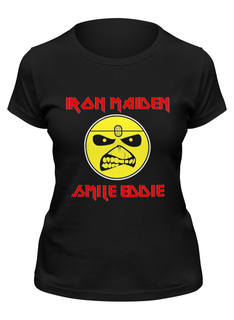 Футболка женская Printio Iron maiden band черная S