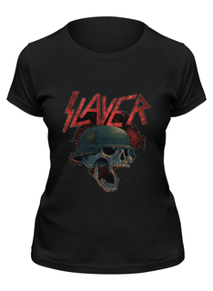 Футболка женская Printio Slayer черная 2XL