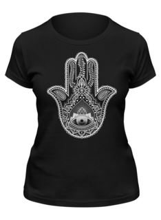 Футболка женская Printio Hamsa черная XL