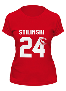 Футболка женская Printio Stilinski 24 красная 2XL