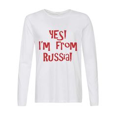 Лонгслив CoolPodarok Yes Im frm Russia (да я из России)