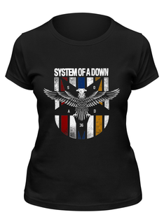 Футболка женская Printio System of a down черная S