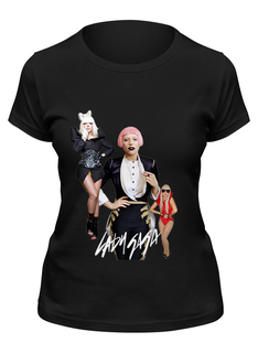 Футболка женская Printio Lady gaga черная XL