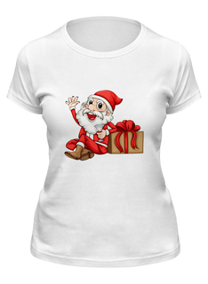 Футболка мужская Printio Санта белая L