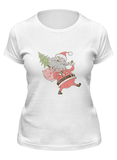 Футболка мужская Printio Санта белая M