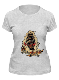 Футболка женская Printio Pinguin серая M