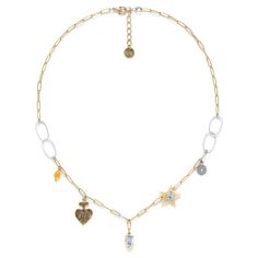 Колье из бижутерного сплава 40 см Franck Herval FH23.2-15-63830, swarovski