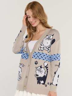Кардиган женский BE YOU 7242-14124 бежевый 50-52 RU