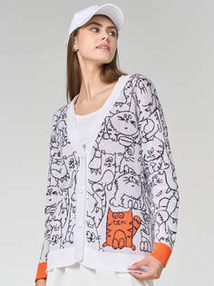 Кардиган женский BE YOU 7242-14123 белый 46-48 RU