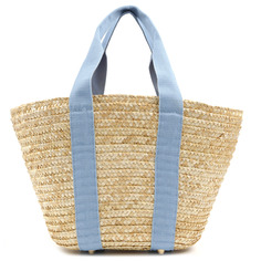 Пляжная сумка женская FABRETTI WFN2, бежевый/голубой