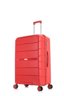 Чемодан унисекс LCase SINGAPORE красный, 77.5x51x31.5 см
